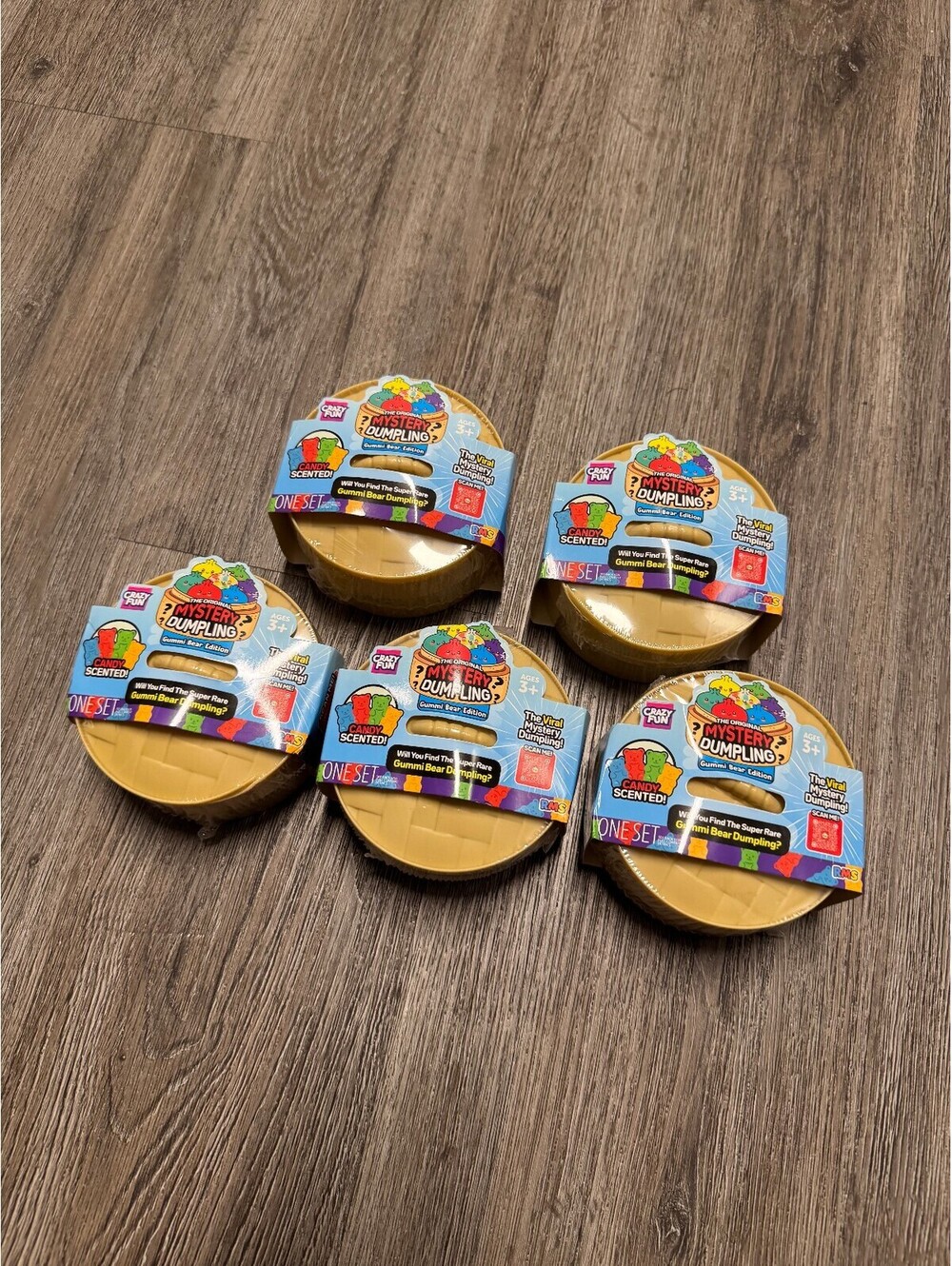 5x AUTHENTIC Crazy Fun RMS The Original Mystery Dumpling - Gummi Bear Edition